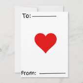 “Joyeuse carte de la Saint-Valentin – Message d'am (Dos)