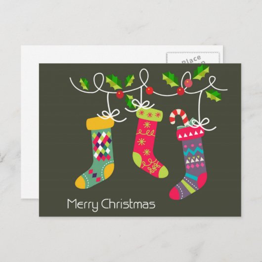 Joyeuse carte de Noël (Devant / Derrière)