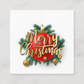 Joyeuse carte de Noël (Dos)