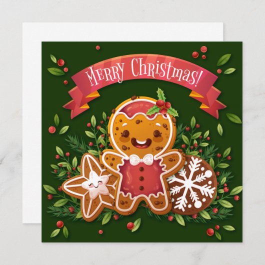 Joyeuse carte de Noël (Devant / Derrière)