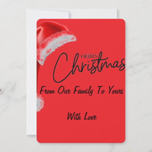 Joyeuse carte de Noël (Devant)