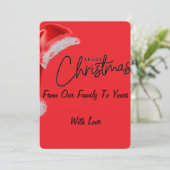 Joyeuse carte de Noël (Debout devant)
