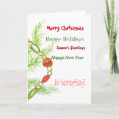 Joyeuse carte de Noël (Devant)