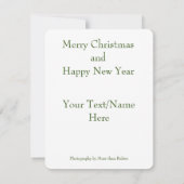 Joyeuse carte de Noël (Dos)