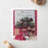 Joyeuse carte de Noël (Devant/Arrière en situation)