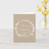 Joyeuse carte de Noël (Fleur jaune)