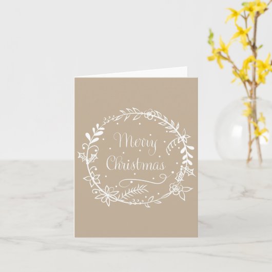 Joyeuse carte de Noël (Fleur jaune)