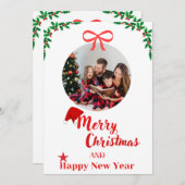 Joyeuse carte de Noël (Devant / Derrière)