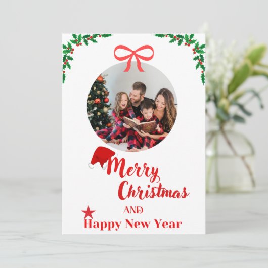 Joyeuse carte de Noël (Debout devant)