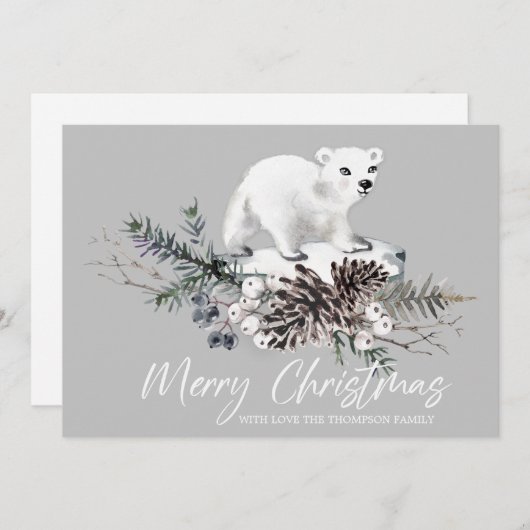 Joyeuse carte de Noël (Devant / Derrière)