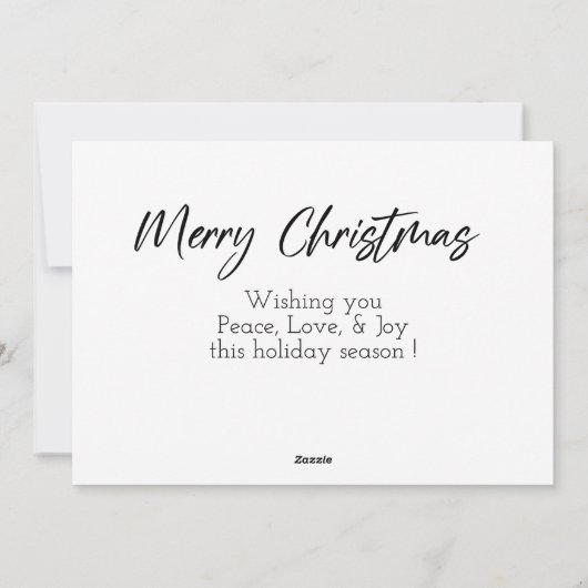 Joyeuse carte de Noël (Dos)