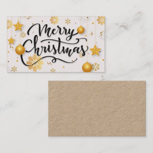 Joyeuse carte de Noël (Devant / Derrière)