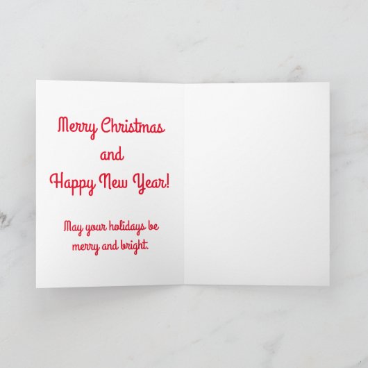 Joyeuse carte de Noël (Intérieur)