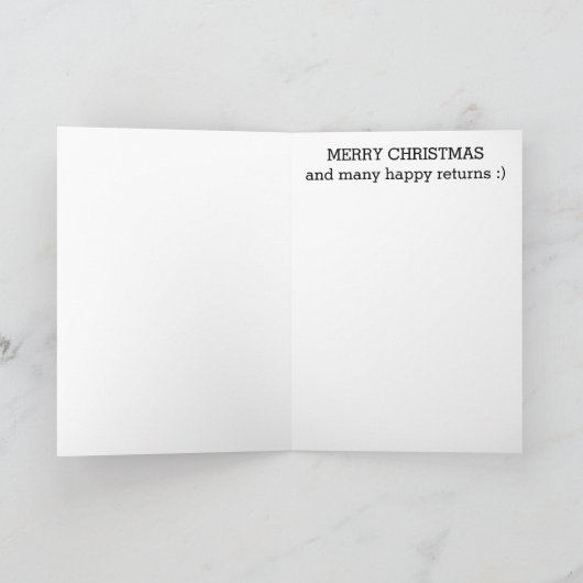 Joyeuse carte de Noël (Intérieur)