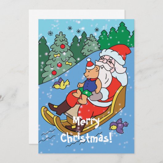 Joyeuse carte de Noël (Devant / Derrière)