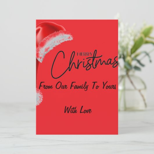 Joyeuse carte de Noël (Debout devant)