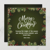 Joyeuse carte de Noël (Devant / Derrière)