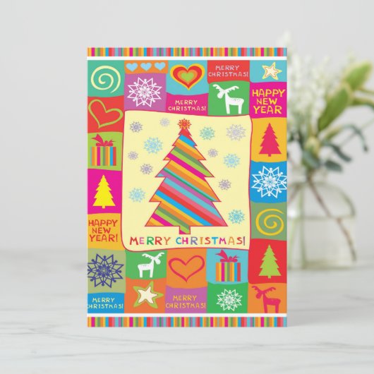 Joyeuse carte de Noël (Debout devant)