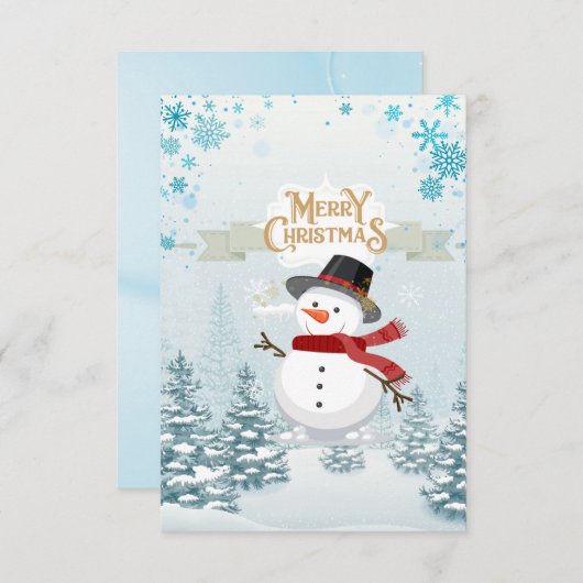 Joyeuse carte de Noël (Devant / Derrière)