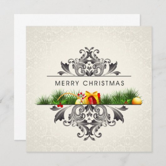 Joyeuse carte de Noël (Devant / Derrière)