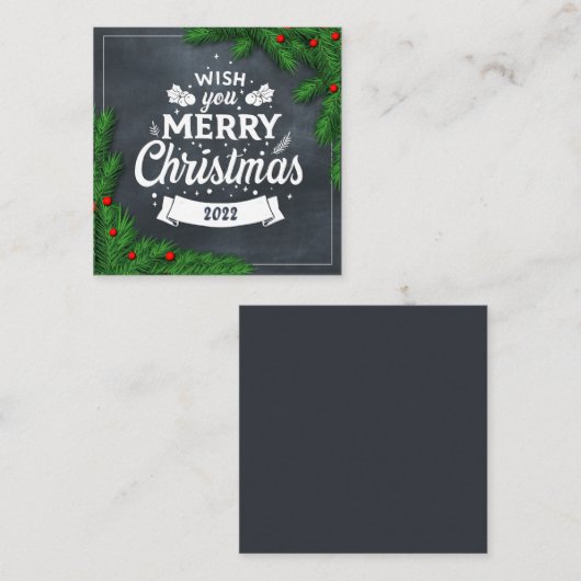 Joyeuse carte de Noël (Devant / Derrière)