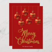 Joyeuse carte de Noël (Devant / Derrière)