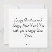 Joyeuse carte de Noël (Dos)