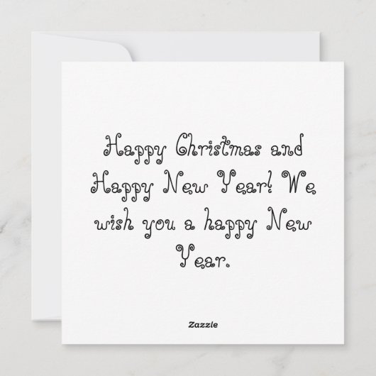 Joyeuse carte de Noël (Dos)