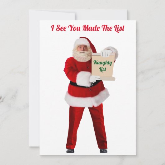 Joyeuse carte de Noël (Devant)