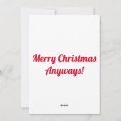 Joyeuse carte de Noël (Dos)