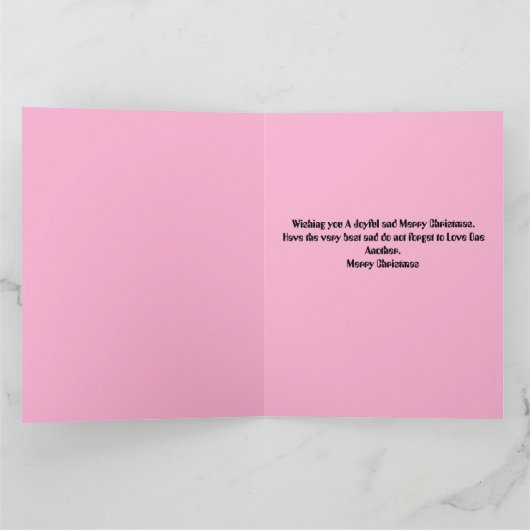 Joyeuse carte de Noël (Intérieur)