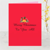 Joyeuse carte de Noël (Fleur jaune)