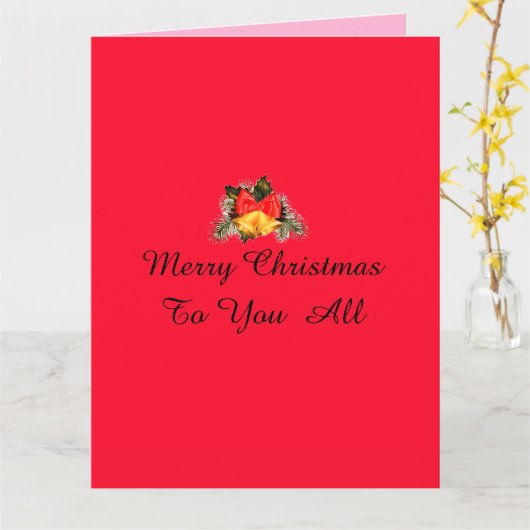 Joyeuse carte de Noël (Fleur jaune)