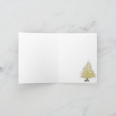Joyeuse carte de Noël Arbre de Noël Or (Intérieur)