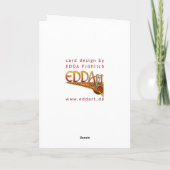 Joyeuse carte de Noël + arrière - plan brillant (Dos)