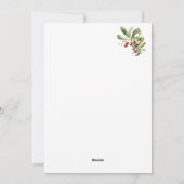 Joyeuse carte de Noël avec logo de l'entreprise (Dos)