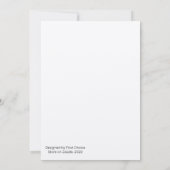 Joyeuse carte de Noël avec nom et année (Dos)