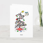 Joyeuse carte de Noël Belated (Dos)