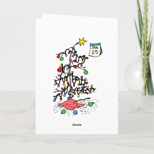 Joyeuse carte de Noël Belated (Dos)