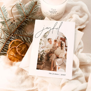 Joyeuse carte de Noël Carte de vacances photo en