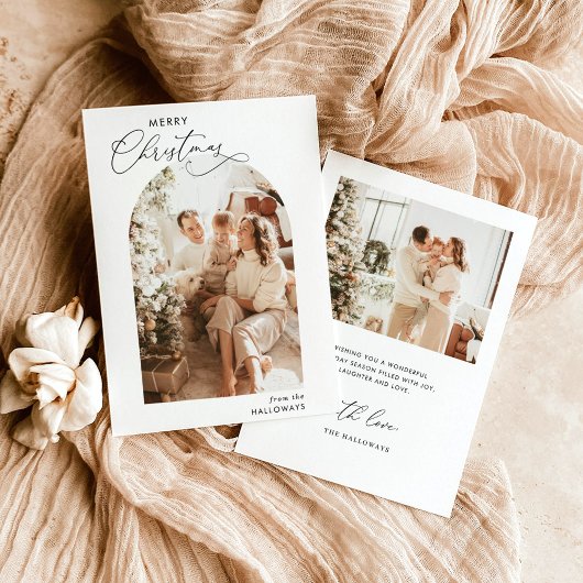 Joyeuse carte de Noël | Carte photo de vacances mo