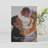 Joyeuse carte de Noël de famille (Debout devant)