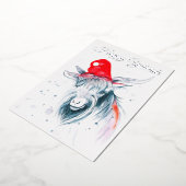 Joyeuse Carte de Noël de Noël de chèvre (Rotation)