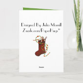 Joyeuse carte de Noël de singe (Dos)