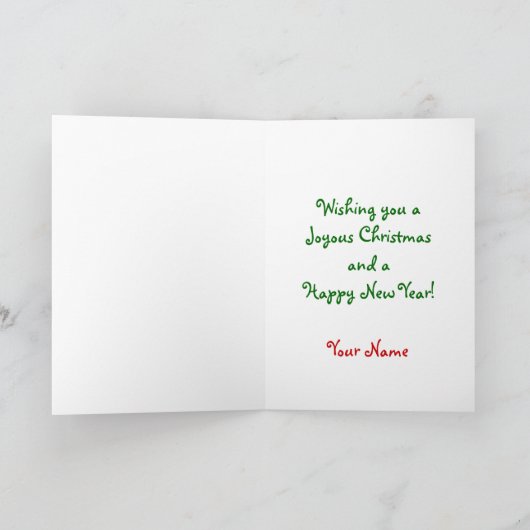 Joyeuse carte de Noël d'ours (Intérieur)