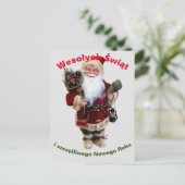 Joyeuse carte de Noël en polonais Wesołych Świąt (Debout devant)