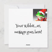 Joyeuse carte de Noël grenouille groggy (Dos)