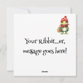 Joyeuse carte de Noël grenouille heureuse (Dos)