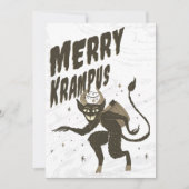 Joyeuse carte de Noël Krampus (Devant)