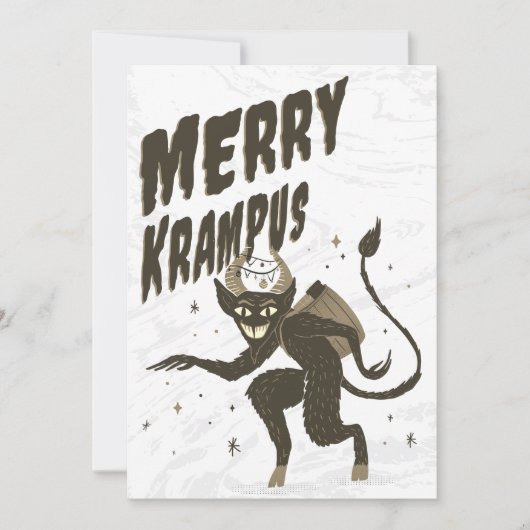 Joyeuse carte de Noël Krampus (Devant)